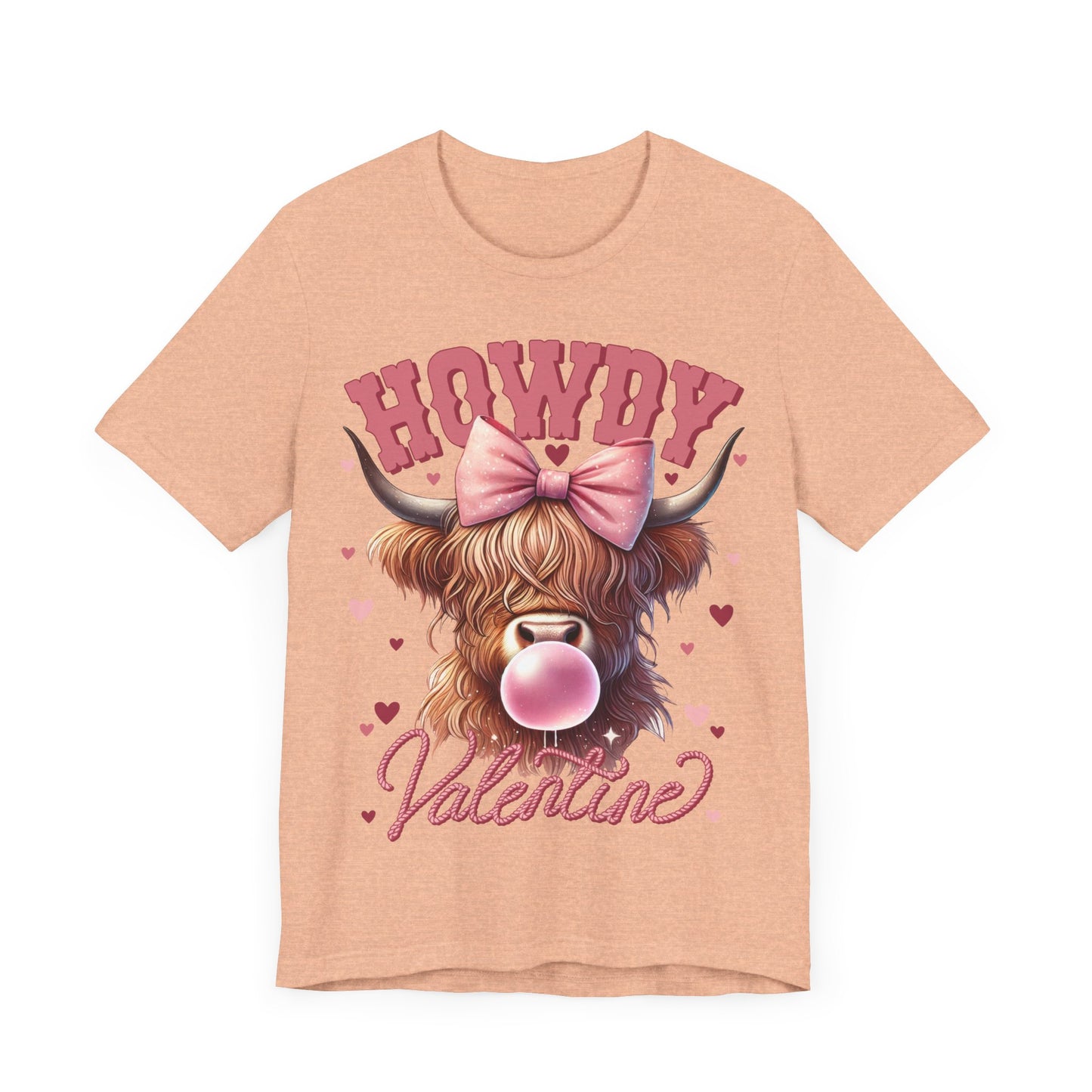 "Howdy Valentine Highland Cow"