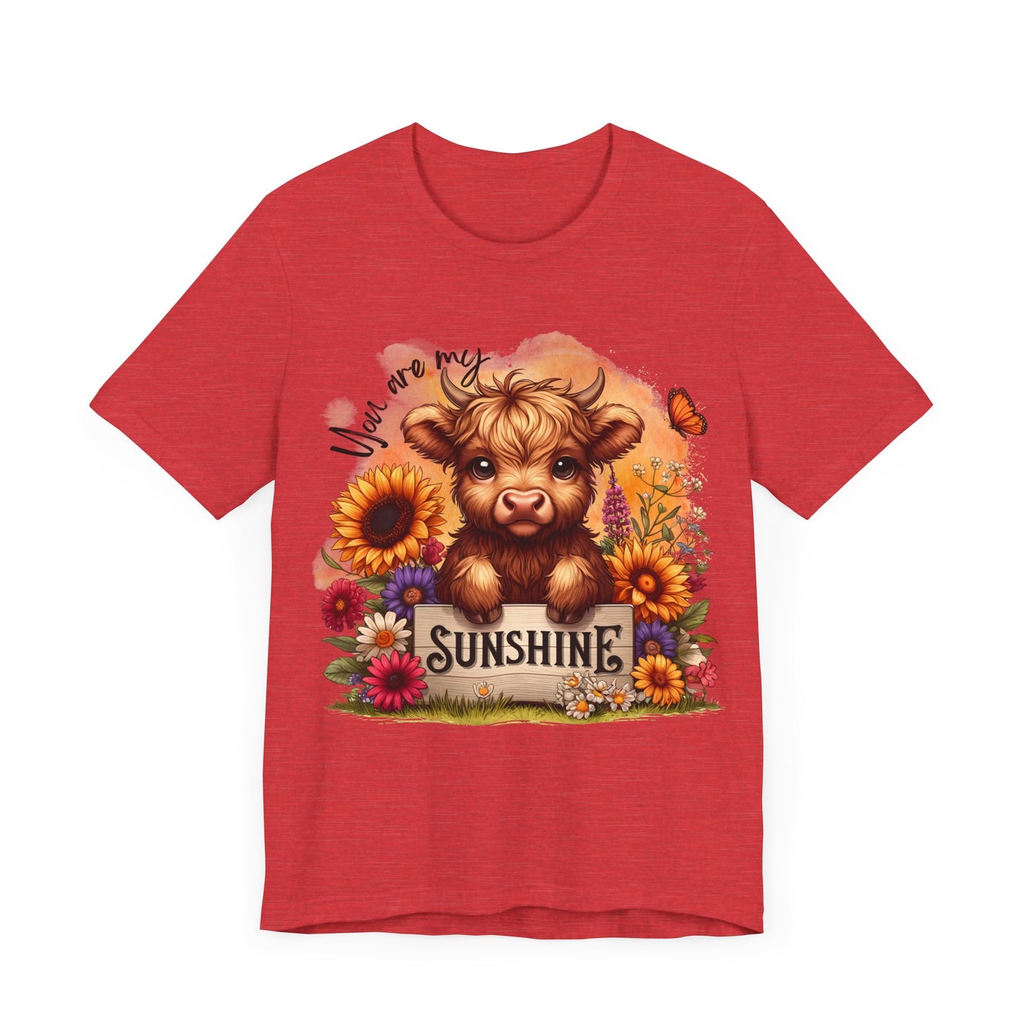 "You Are My Sunshine – Highland Cow & Floral"