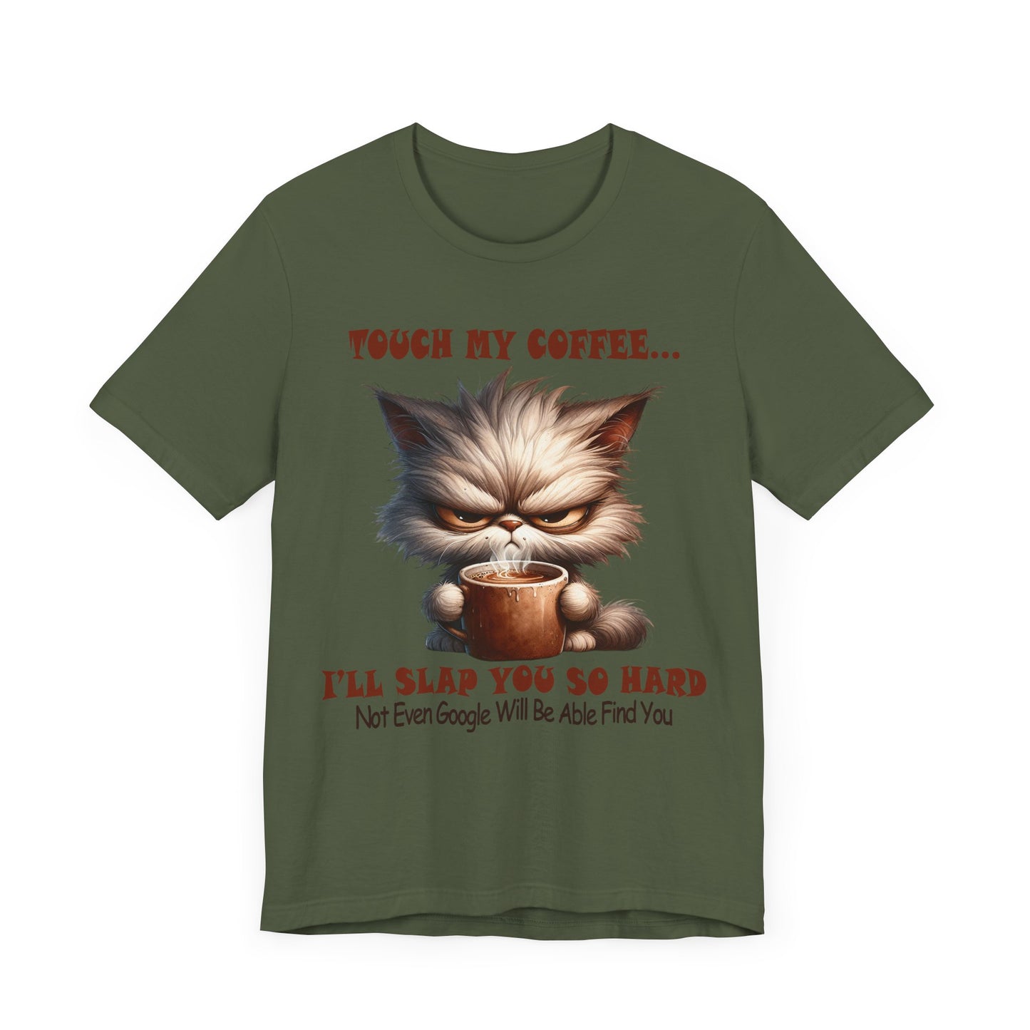 "Touch My Coffee – Grumpy Cat Humor"