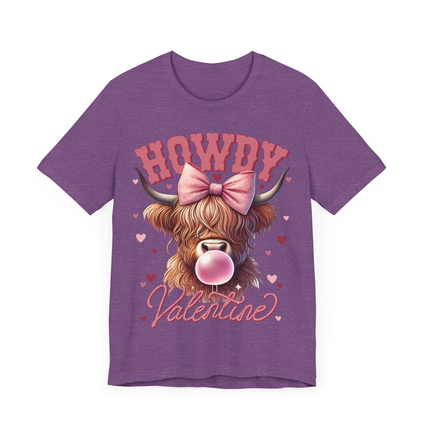 "Howdy Valentine Highland Cow"