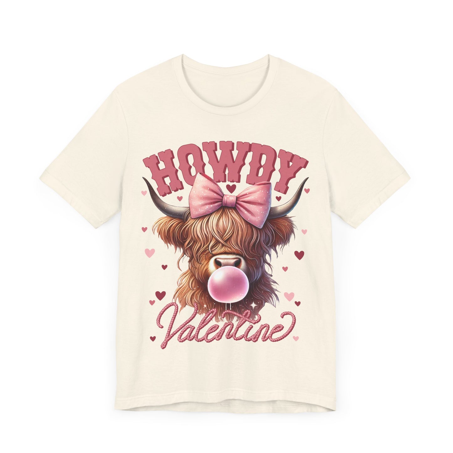 "Howdy Valentine Highland Cow"