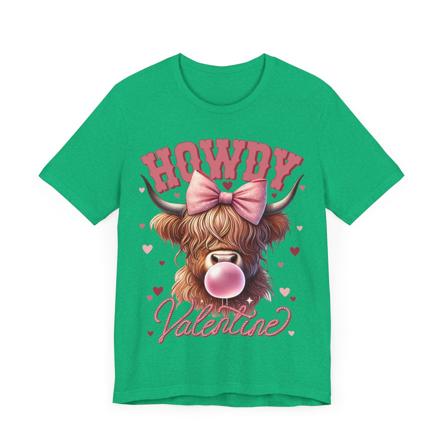 "Howdy Valentine Highland Cow"