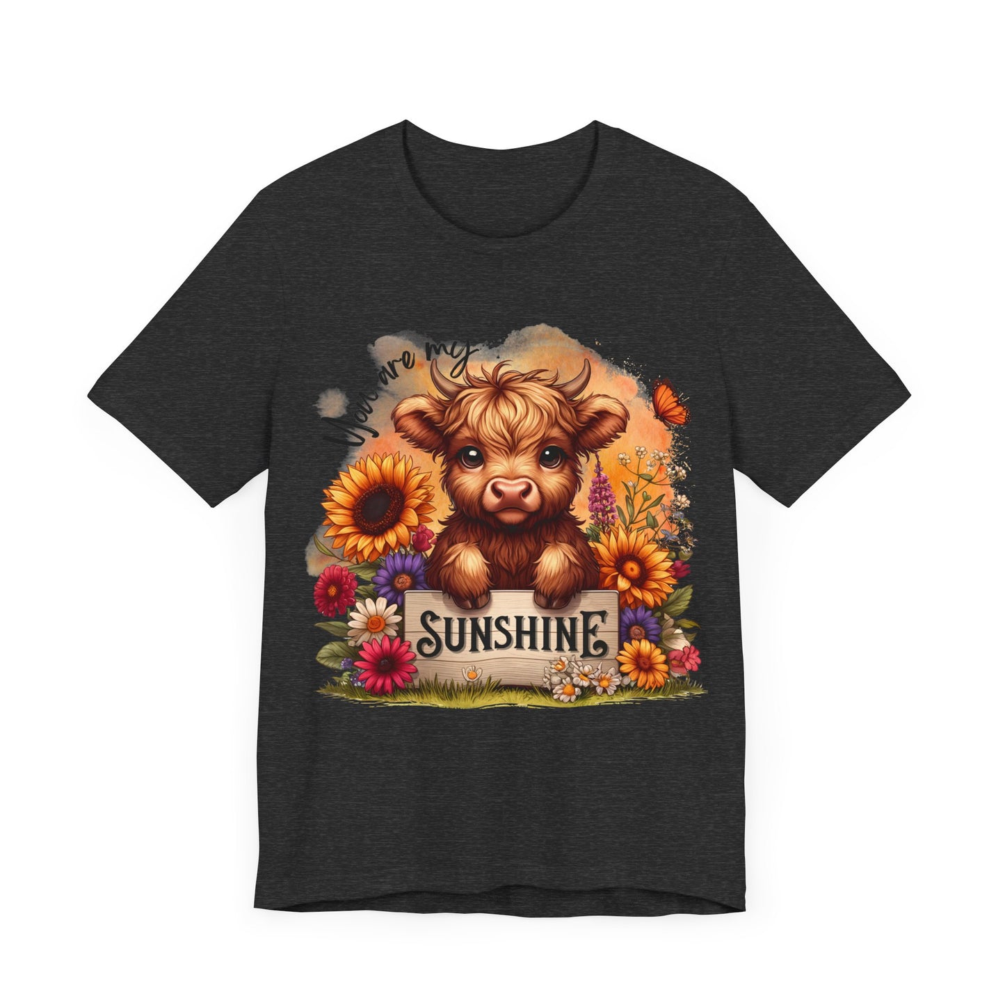 "You Are My Sunshine – Highland Cow & Floral"