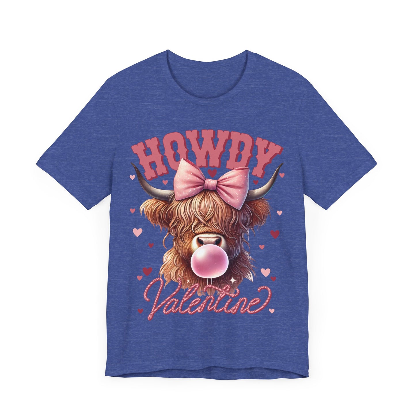 "Howdy Valentine Highland Cow"