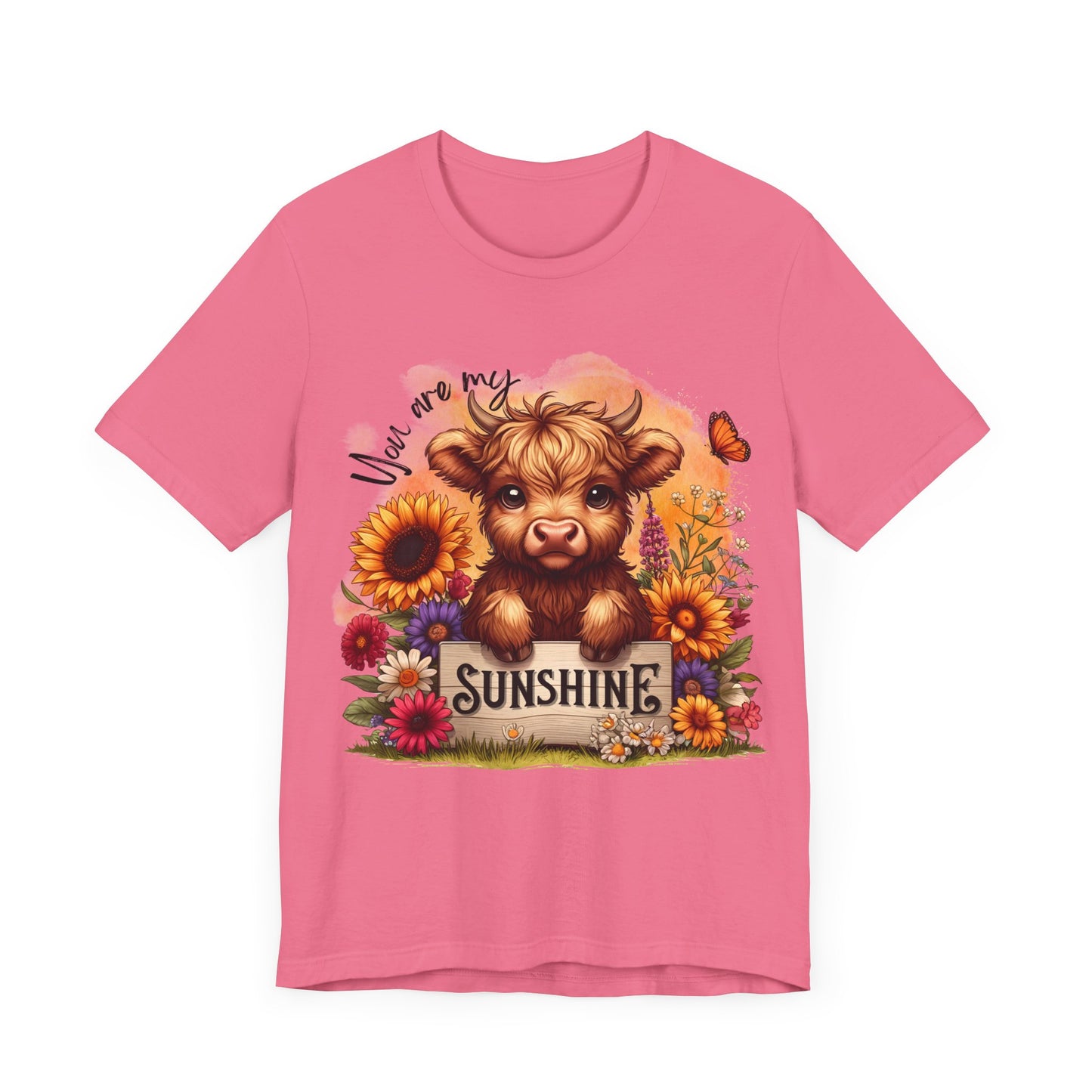 "You Are My Sunshine – Highland Cow & Floral"