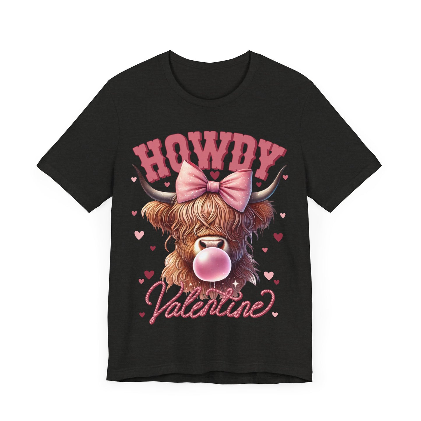 "Howdy Valentine Highland Cow"