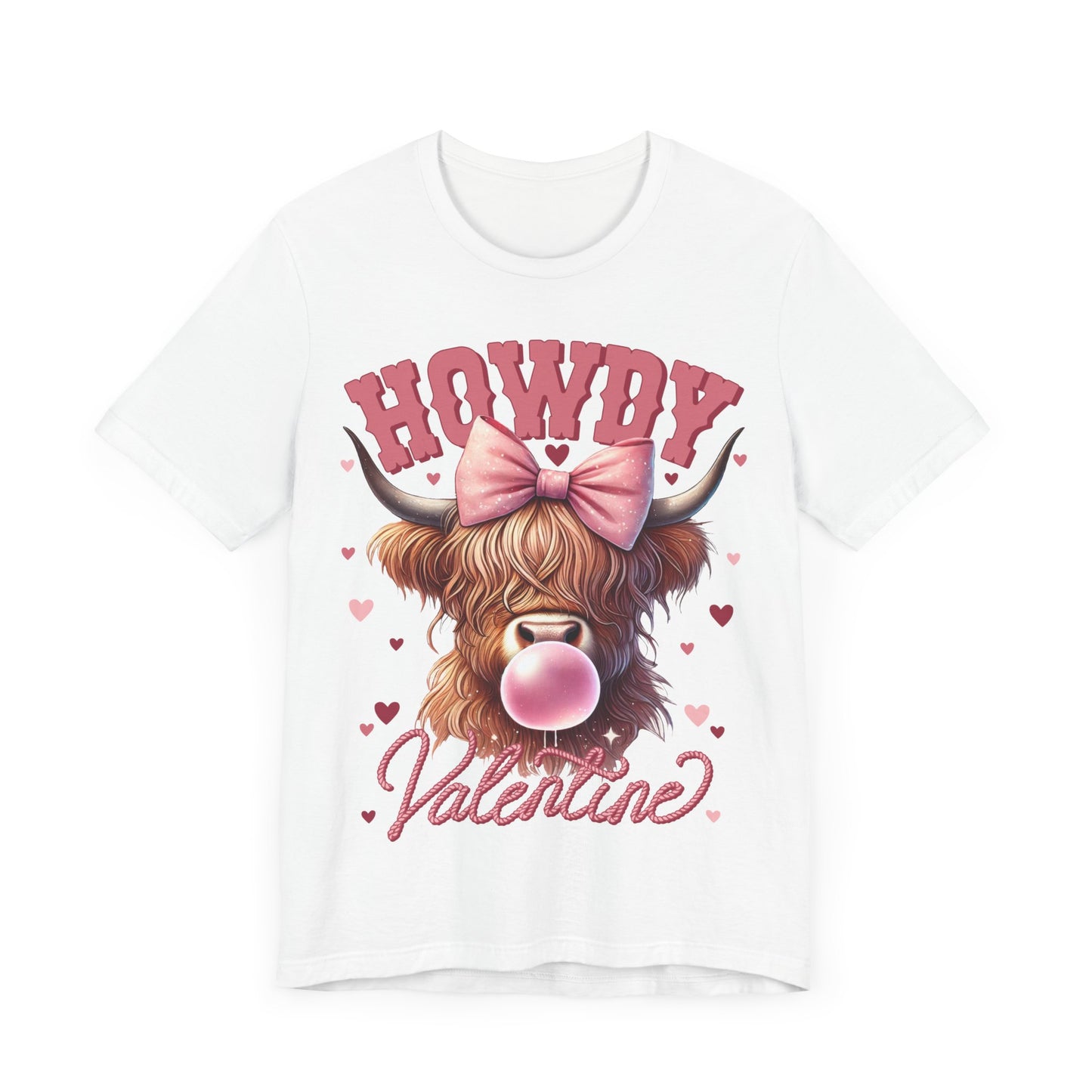 "Howdy Valentine Highland Cow"