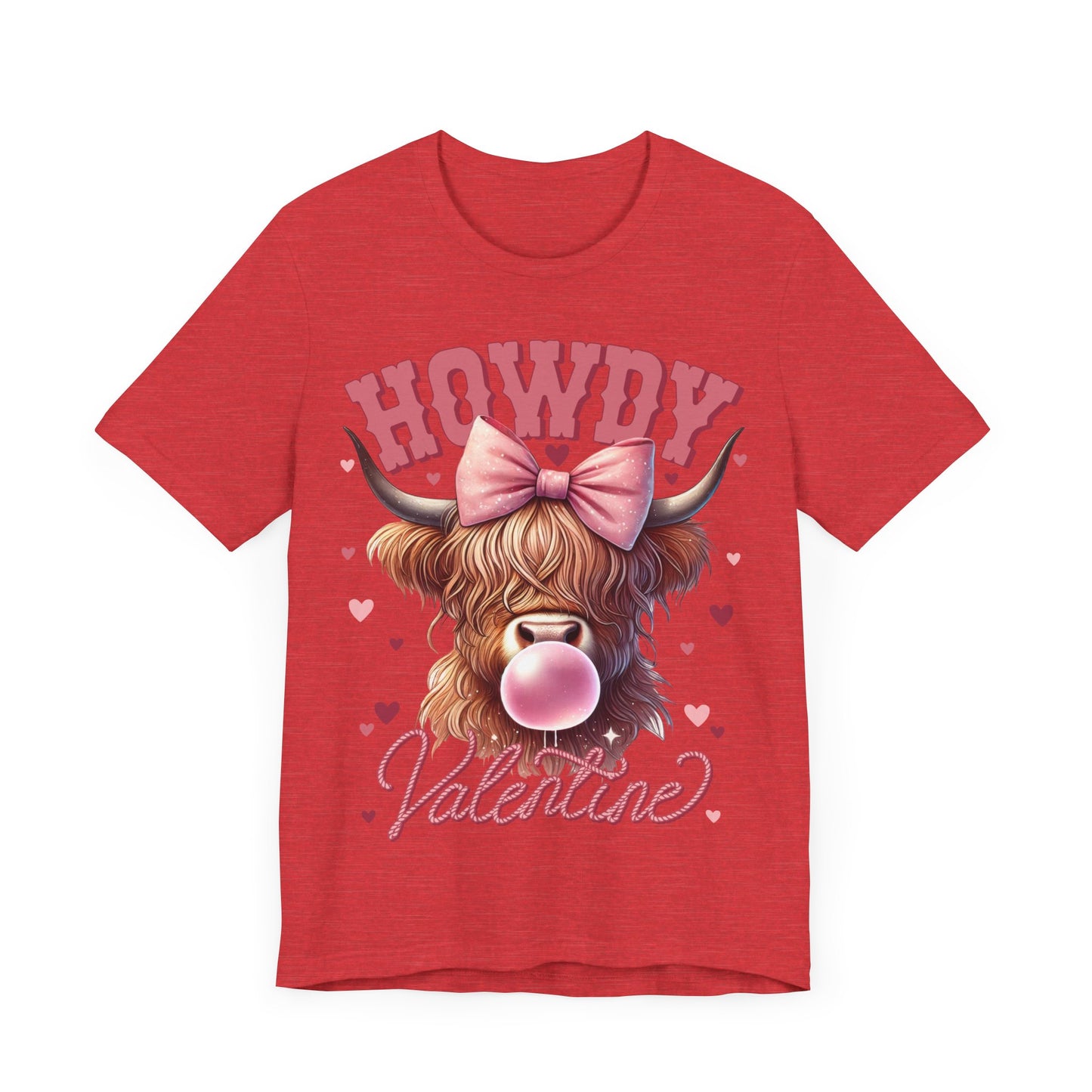 "Howdy Valentine Highland Cow"