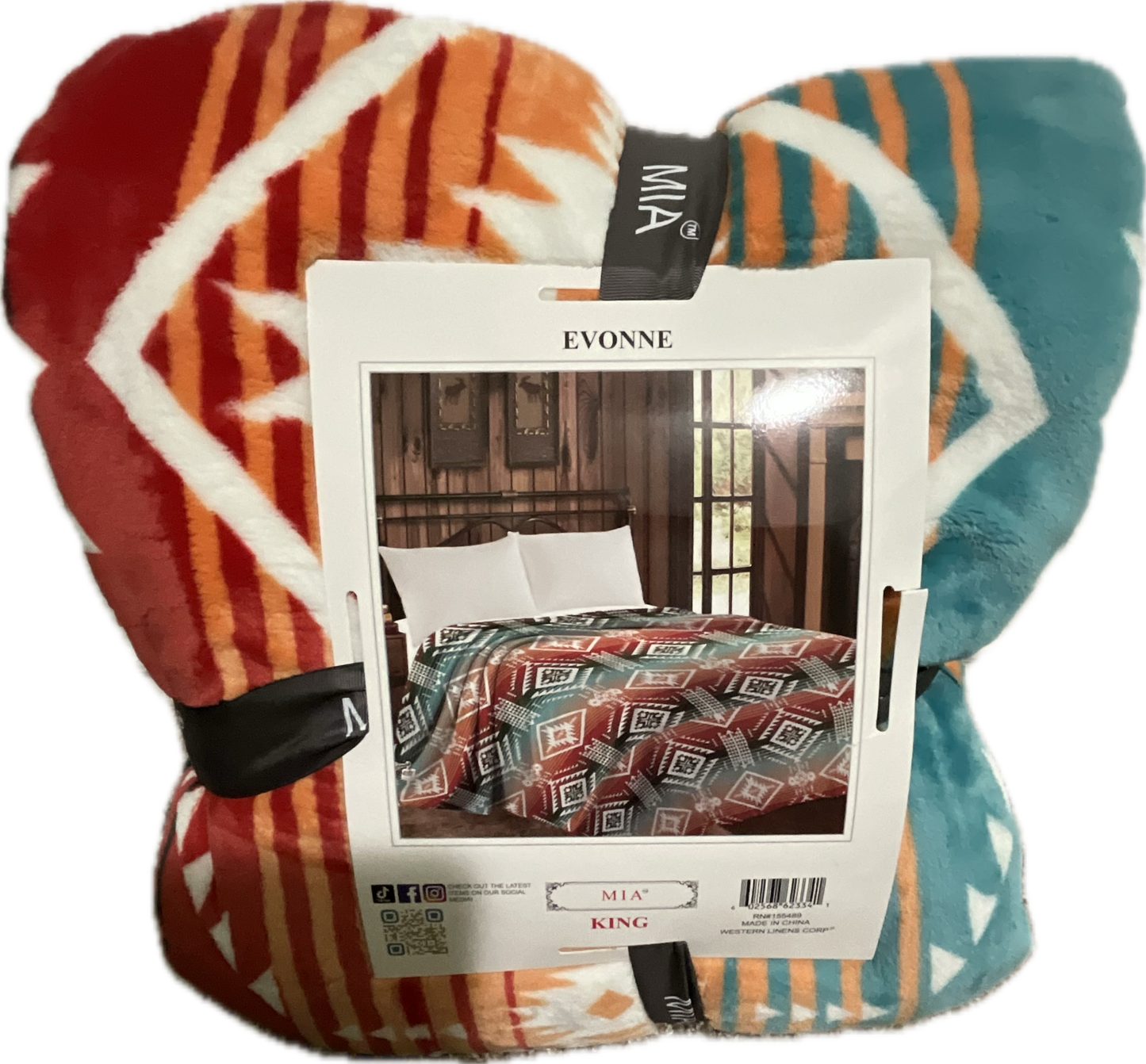 Mia Evonne King Size Super Soft Flannel Fleece Blanket