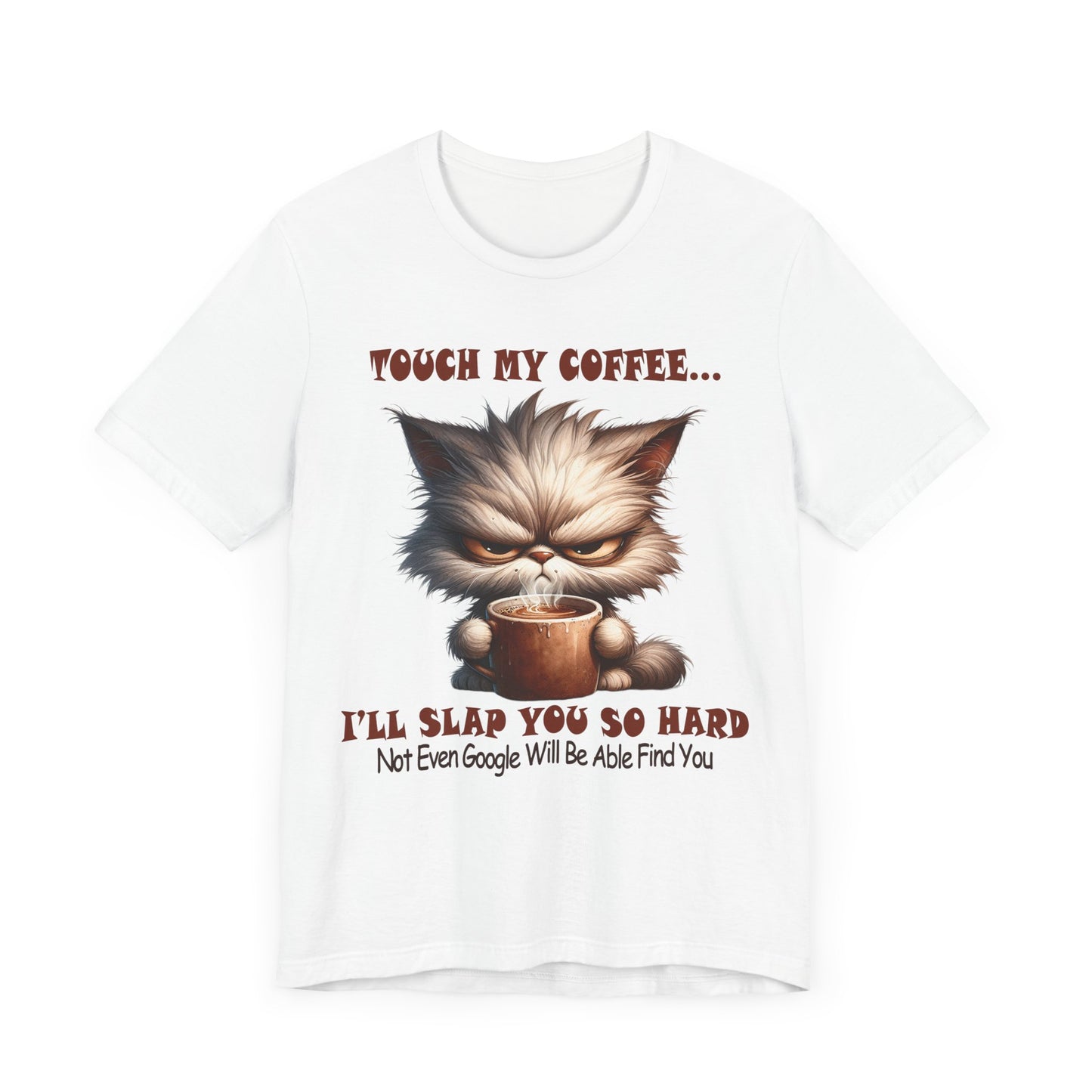 "Touch My Coffee – Grumpy Cat Humor"