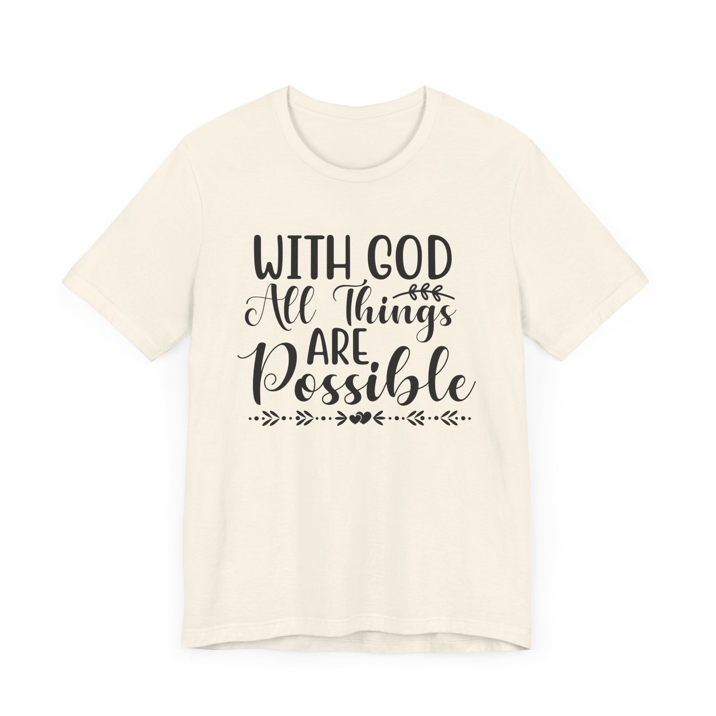 "With God All Things Are Possible"