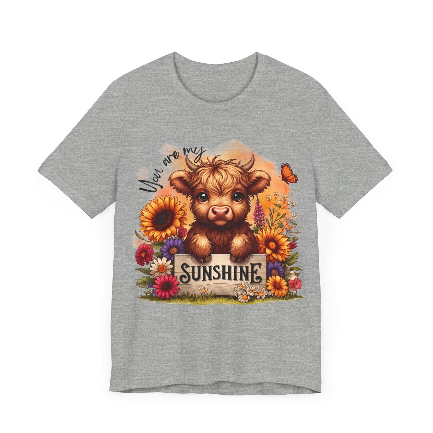 "You Are My Sunshine – Highland Cow & Floral"